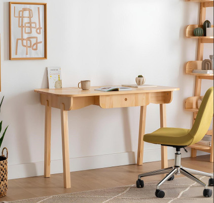 Pelēks rakstāmgalds Datorgalds dizaineris Luksusa izturīgie biroja mēbeles