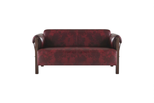 Sēdsofa Ledesofas 3-vietīgs 2-vietīgs Bordeaux Moderns stils āda koks komplekts