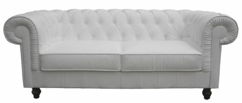 Chesterfield Tekstila dīvāns ādas auduma 3-vietīga dīvāna komplekts. Jauna ādas dīvāna komplekta versija.