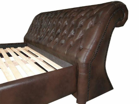 Chesterfield Liels Gulta Polsterbett Divguļamā gulta Antīkais Dārgais karaliskais gultas NEU