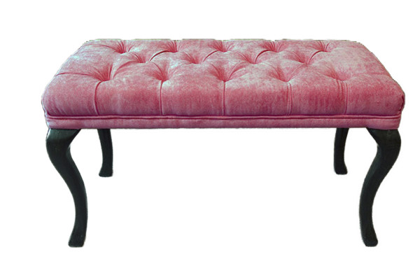 Chesterfield pufa pielikums Ottomane dīvāns ādas auduma TORBAY II Jaunais