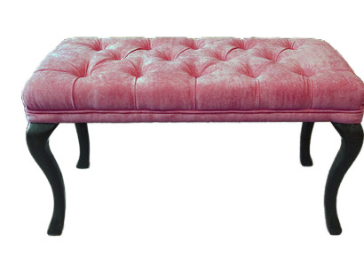 Chesterfield pufa pielikums Ottomane dīvāns ādas auduma TORBAY II Jaunais