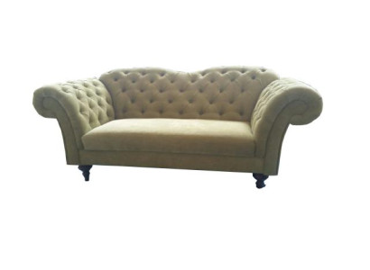Chesterfield audekls tekstila dīvāns dīvāns polsterējums 3 sēdvietas klasiskais dīvāns jauns