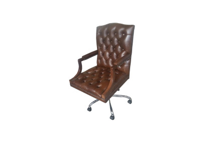 Chesterfield biroja krēsls pagriežams biroja krēsls ādas krēsls KING pagrieziena krēsls Jauns