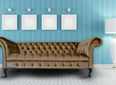 Chesterfield Sofa Knock Designer Sofa Sofu Komplekts Ar Auduma Apgaismojumu.