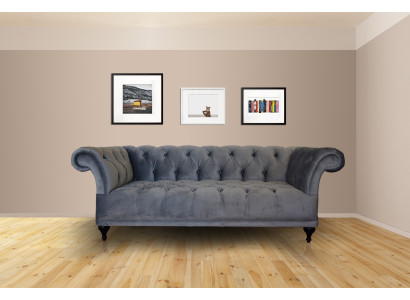 Česterfilda dīvāns Polster Designer Couchen Sofas Garnitur Teksts auduma audums 14