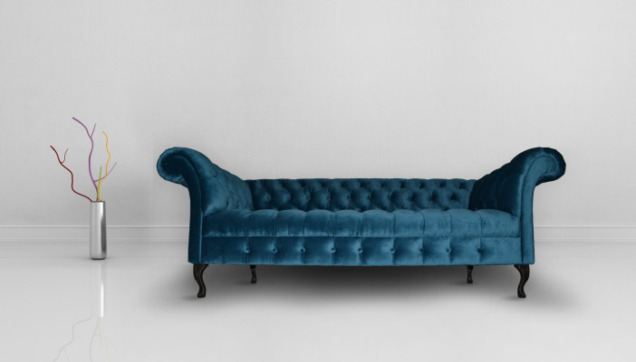 Chesterfield Dīvāns Polster Designer Sofa Dīvāni Galdi Garnitūra Tekstils Audums Teksts 17