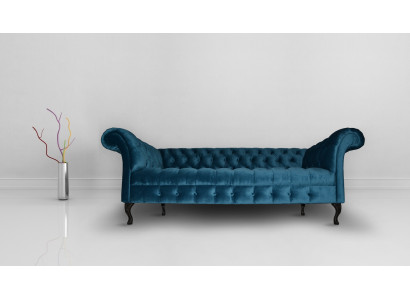 Chesterfield Dīvāns Polster Designer Sofa Dīvāni Galdi Garnitūra Tekstils Audums Teksts 17