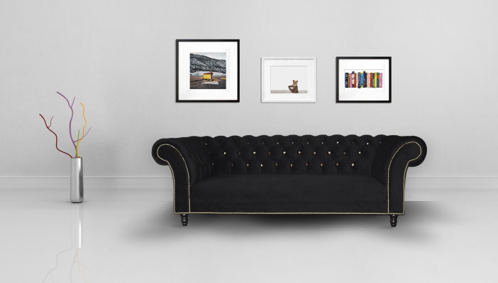 Chesterfield Sofa Auduma dizainera dīvāns Sofa Garnitūra Tekstils 30