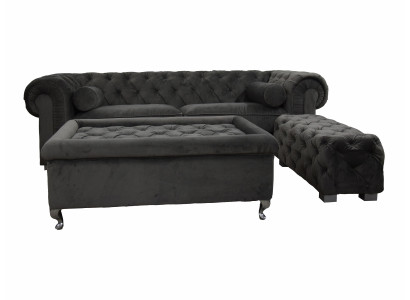 Chesterfield dīvāns 3 VIETAS apdare dizainera dīvāni Sofas Garnitur SL Dīvāns 19