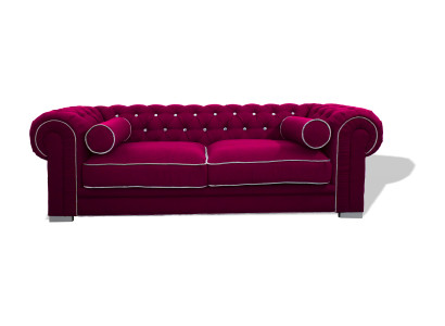 Česterfīlda dīvāns 3-vietīgs Polster Designer Couch Sofas Garnitur SL Sofa 28