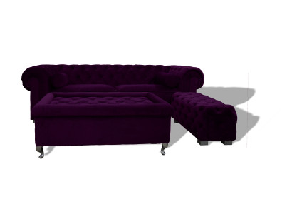 Česterfīlda sofa Polster dizaina dīvāni dīvāni garnitūra dīvāns SLIII dīvāns №23