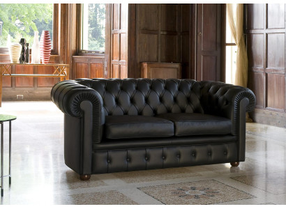 Sēdēt Chesterfield Sofa Couch Polster Sofas Klasiskā 2 sēdvietas ādas sofi Schaffhau.
