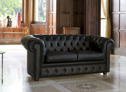 Sēdēt Chesterfield Sofa Couch Polster Sofas Klasiskā 2 sēdvietas ādas sofi Schaffhau.