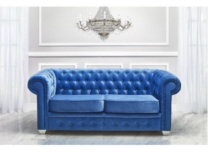 Chesterfield dizaina luksusa mīkstais dīvāns ar auduma apdari un ādas mēbelēm Jauns #H3