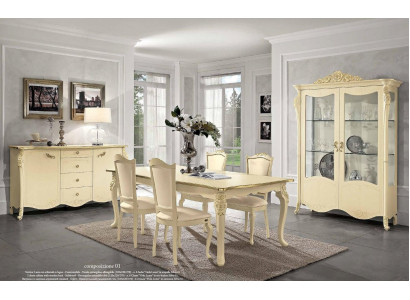 Vitriīns beige skapis ēdamistabai grāmatplaukts mēbeles masīvkoks stikla skapis jauns