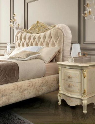 Gulta Mēbeles Divguļamā gulta Chesterfield guļamistabas mēbeles Dizaina gultas Itālijā Jaunas