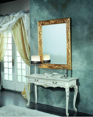 Spogulis Itāļu dizaina mēbeles Stenda spogulis 93x183cm Baroka Rokokas