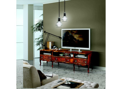 Elegantais Sideboard tv Lowboard Lang RTV skapis Itāļu mēbeles dzīvojamā istaba koka mēbeles