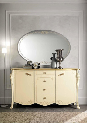 Komoda Sideboard Beige Sideboards Skapis Komodes Mēbeles Masīva koks Bizzotto