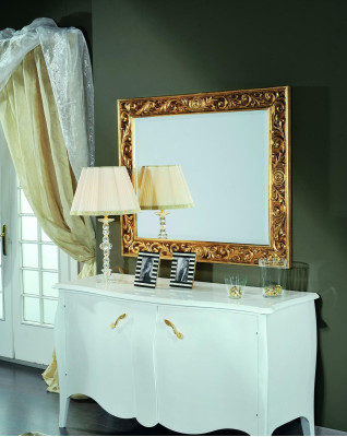 Sienas spogulis Spogulis Vannas istaba Koridors Dizains Salon Antīks stils Stikls Vintage Baroks Rokoķis