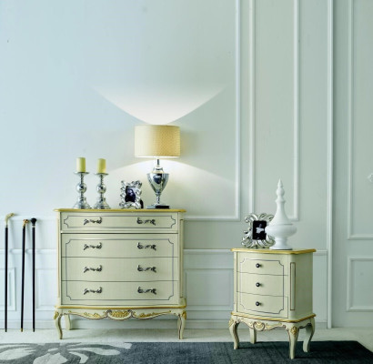 Izstrādātā materiāla stils Baroko Kommode koka Itālijas mēbele Greznas galdiņš Sideboard