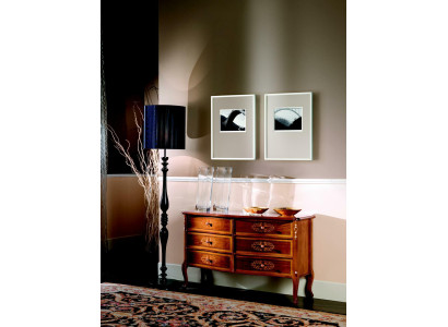 Itāļu koka komoda baroka stilā, sideboard komodas, klasiskās mēbeles jaunas.