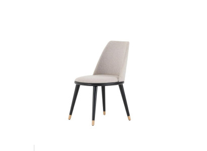 Dizainera Megapērtējais beige ēdamistabas krēsls modernajā stilā