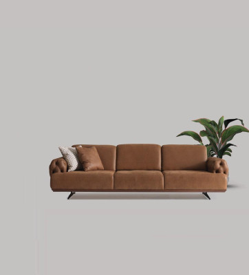Sofas komplekts 4 gab. Komplekts Dīvāns Dīvāns mēbeles Garnitūra dizains Chesterfield