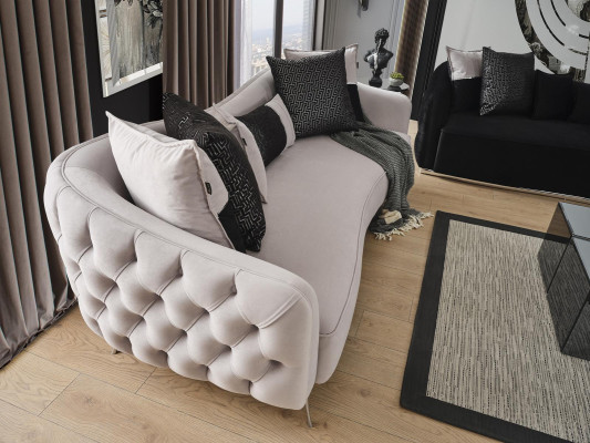 Sofas komplekts 431 sēdvieta galds dzīvojamā istaba komplekts 4 gab. balts jauns Moderns