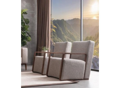 Dzīvojamā istaba Krēsls 1-vietīga Sofa Ar atpūtnesļiem Moderns Luksusa Auduma dizains