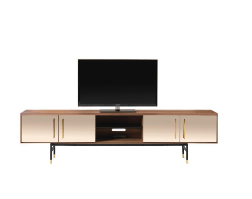 Lowboard rtv plaukts Sideboard brūnas rtv dizaina luksusa koka mēbeles 260cm.