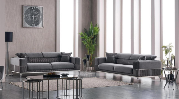 Pelnīti dizainera dīvāns Kluba mēbeles Dīvāni 3+3 sēdvietas pārklāti 230 cm gari dīvāni