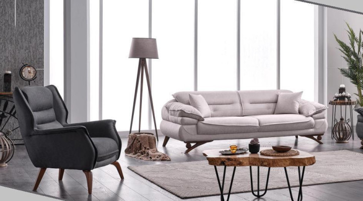 Sofasets 3+1 sēdvieta Stils Moderns Izsmalcināts Mēbeles Polster Stoffs Relaksējošais Dīvāns