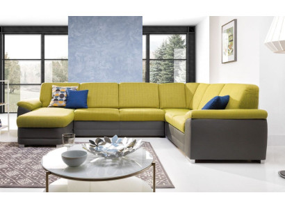 Stūra dīvāns dzīvojamā istaba dīvāns dīvāns polsterēts stūra komplekts U-veida auduma dīvāni jauni.