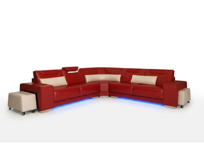 Ādas dīvāns Couch dzīvojamo platību stūra dīvāns stūra komplekts dizains Modernas dīvāns F3011B