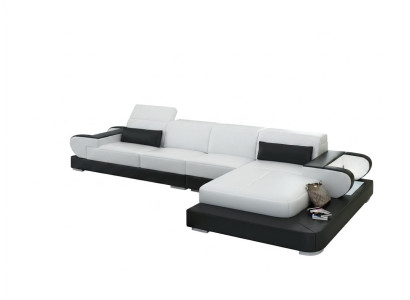 Ādas dīvāns dīvānu zonā stūra dīvāns stūra komplekts moderns dizains g8002c