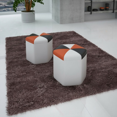 Dizaina polsteris paklājs kājas atpūtas krēsls Ottomane sēdeklis Chaise Polsteris FT004