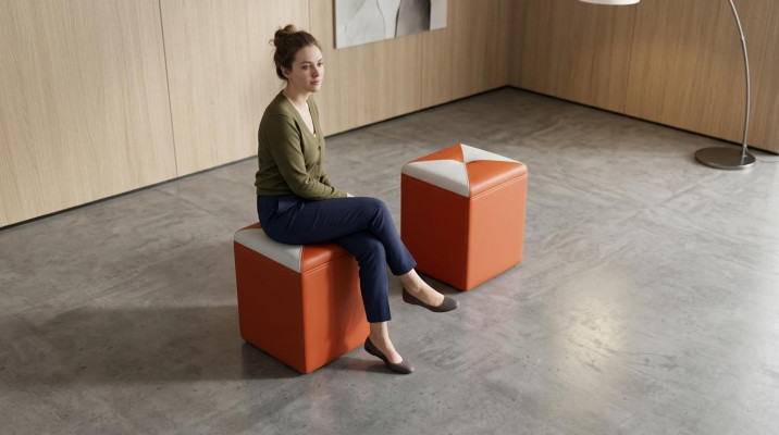 Izstrādājuma Polster Hocker Fußhocker Ottomane Sitz Chaise Gepolstert FT006