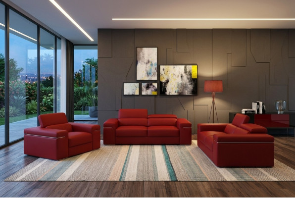 Dīvāns Polster Couch Sitz 3 Sitzer XXL Big Sofas Couchen Leder 3 Sitzplatz Neu