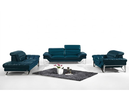 Sofasets no ādas 3+2 (bez krēsliem) dīvāns sēdeklis polsterne 994