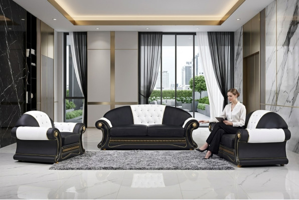 Dīvāns Dzīvojamās Istabas Garnitūra Modernais Dizains Sofa 6020 3+2 Sēdvietu Dīvāni