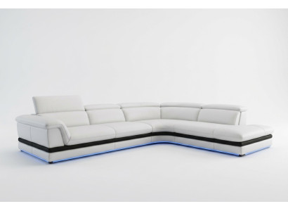 Ādas dīvāns Dīvāns Dzīvojamā zona Stūra dīvāns Stūra komplekts Moderns dizains Sofa 5130