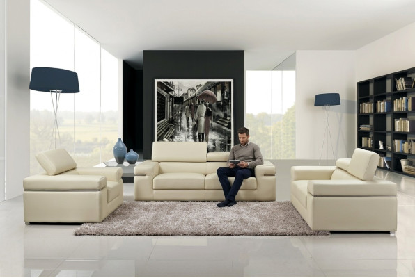 Sofa komplekts Dīvāns 80 20 Pārsegs Āda Dīvāns Dzīvojamā istaba Sēdekļi 3+2+1 komplekts