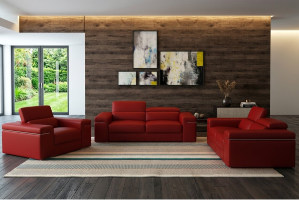 Sofas komplekts Arķivs ādas galdi Telpa Sēdeklis 3+2+1 komplekts Garnitūras