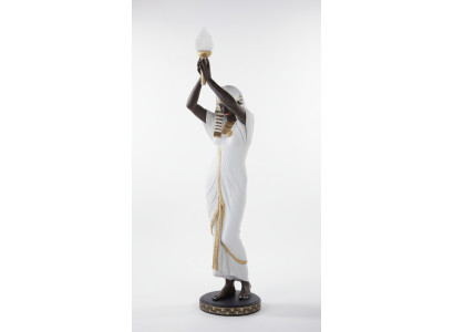 Stāvlampa skulptūra figura lukturis Ēģipte statuja figūras skulptūras dekors