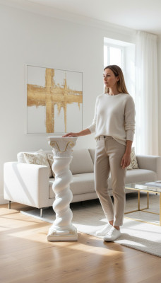 Sūnu Medūza Meandru stils Dekoratīvā sūna Statuja statņa Baroks 100cm Jauns 1017