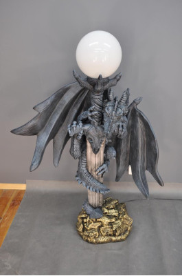 XXL dizaina gotikas stāvlampa lampa Lampas lukturis Lukturi Drakoni Lukturi 143cm
