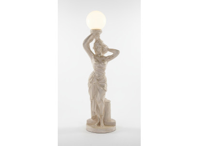 Antīk stila stāvlampa stāvlampu lampa figūra skulptūra dizaina lampas