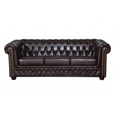 Chesterfield dīvāngarnitūra Dīvāns 3+1+1 Dīvāns Polster Set Sofas Couchen Yorki Neu